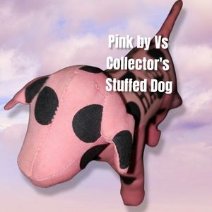Victoria’s Secret pink miniature stuffed dog excellent condition